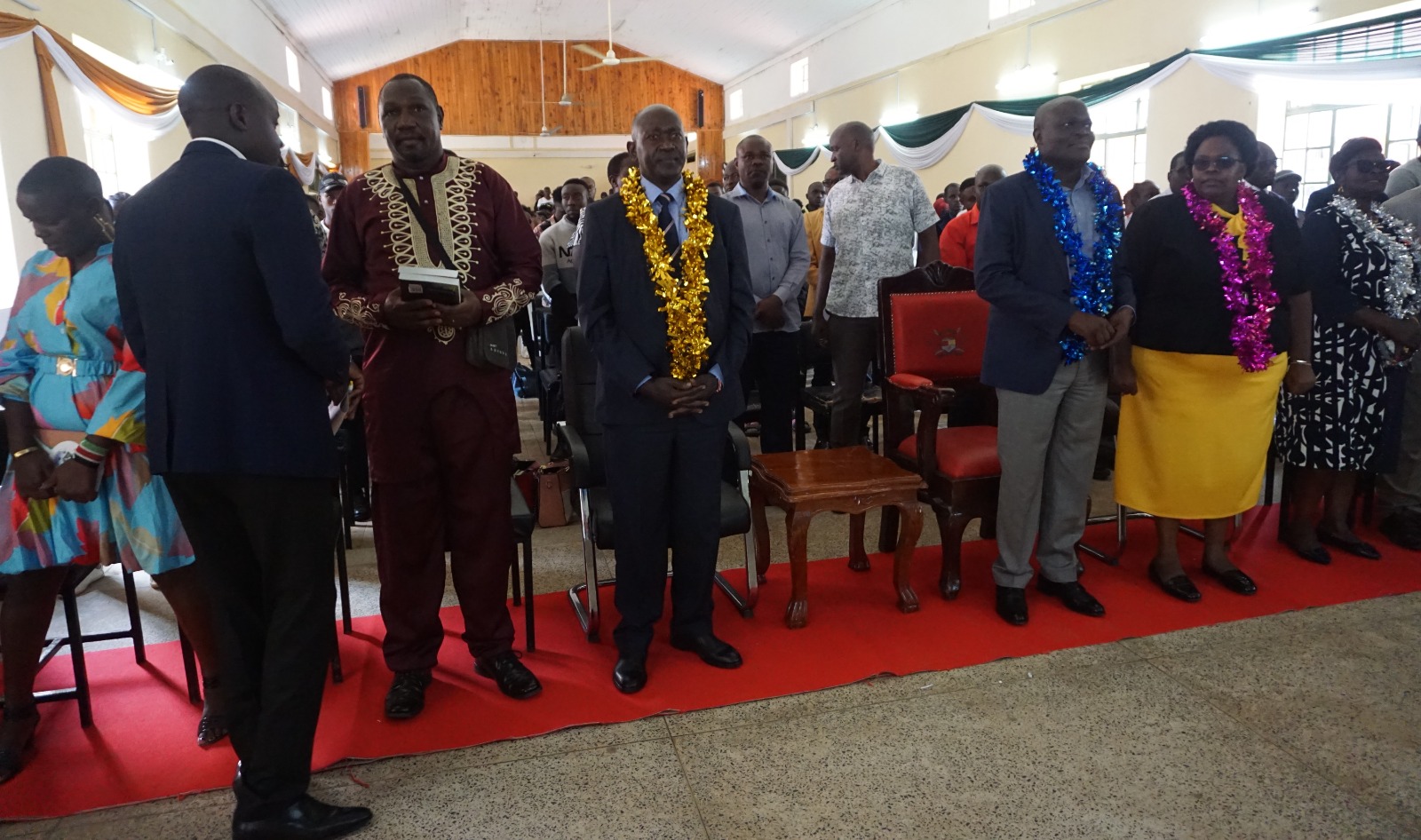 KAFU acting Vice Chancellor Vihiga County Deputy Govenor and other guests during the youth extravaganza