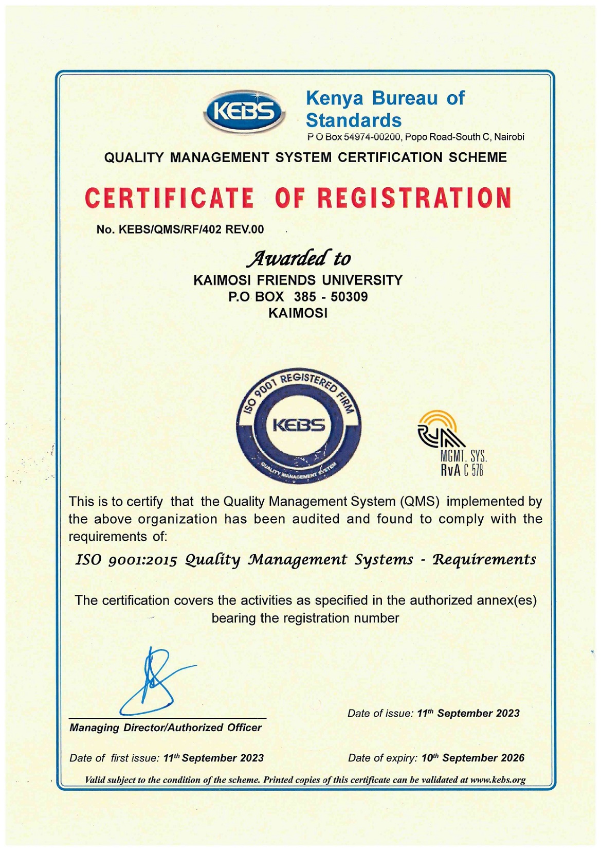 ISO CERTIFICATE page 0001