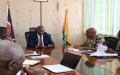 SRC delegation pays a courtesy call to the Vice Chancellor Prof. Mwita in the Vice Chancellor’s Boardroom.